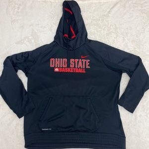 Ohio State Nike Elite fleece lined therma-fit hooded sweatshirt. XXL, EUC